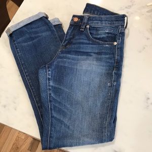Madewell Slim Boyjean distressed wash sz 25